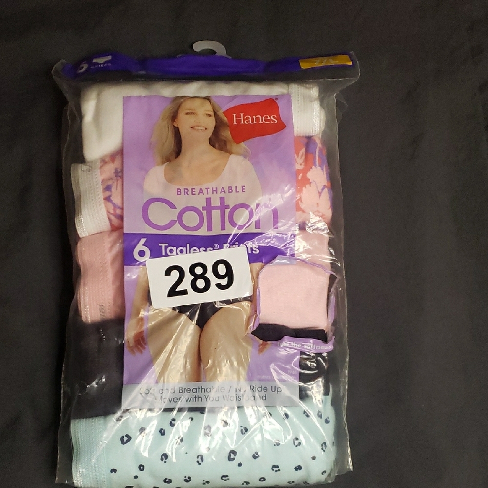 Hanes Women's Breathable Cotton Bottoms - Pink and White